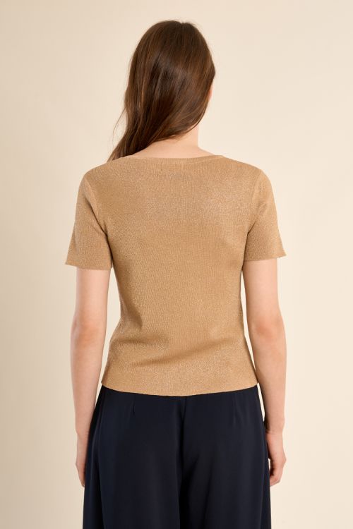 Jersey de mujer de manga corta, liso.