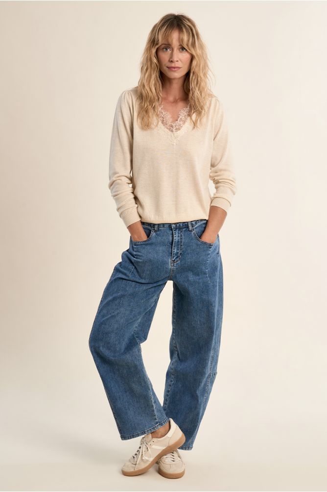 Fine knit, long sleeves