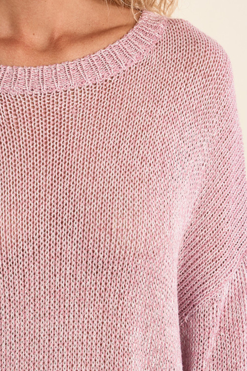 Pull en maille, col rond
