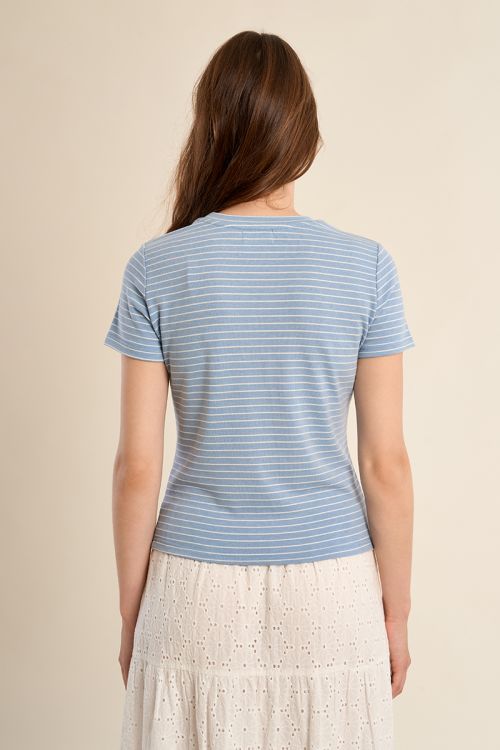 T-shirt rayé, coeur