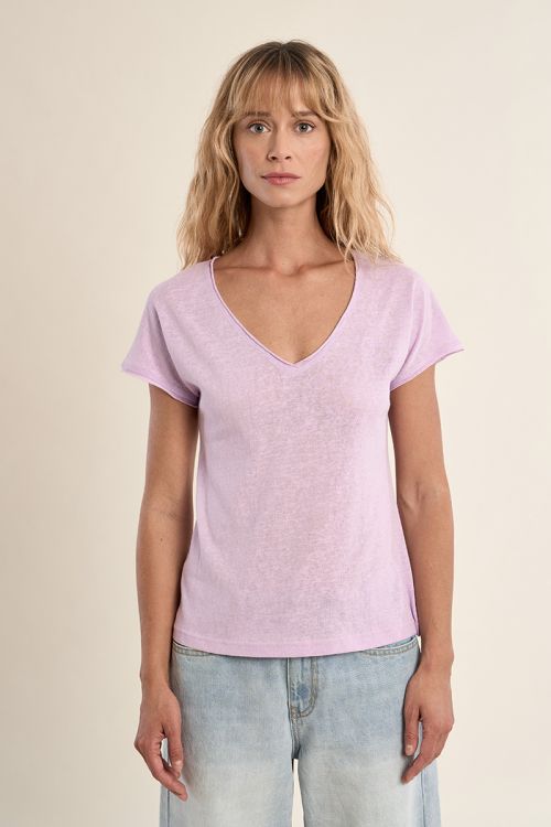 T-shirt col V