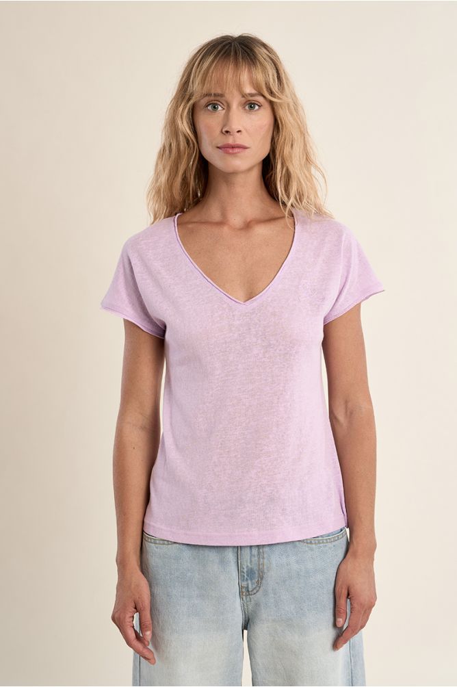 T-shirt col V