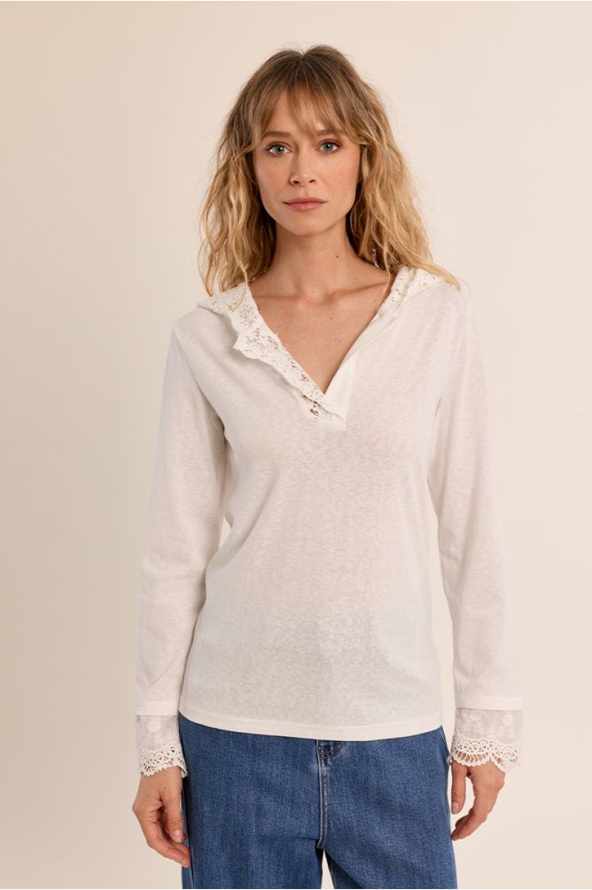 Sudadera de mujer de manga larga, con capucha.