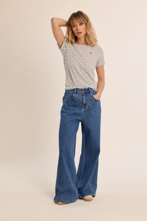 Striped T-shirt, heart