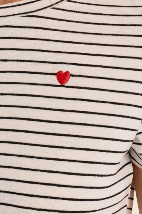 Striped T-shirt, heart