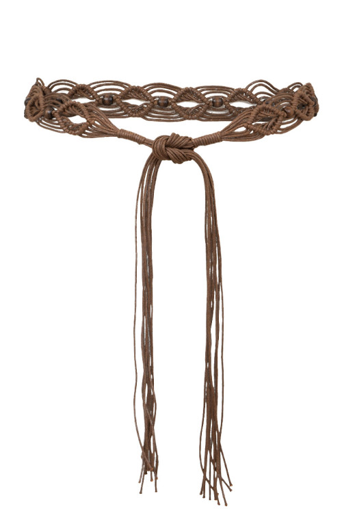 Ceinture nouable en cordes tressées