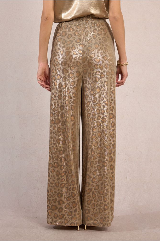 Pantalón de mujer largo, estampado animal.