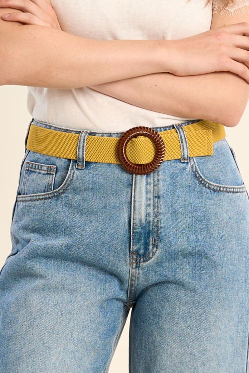Ceinture tressée à boucle