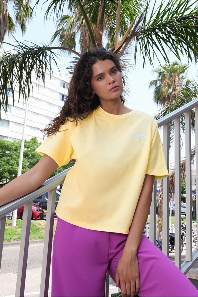 Oversized palm tree T-shirt