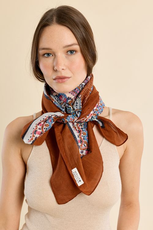Pañuelo de mujer liso, estampado.