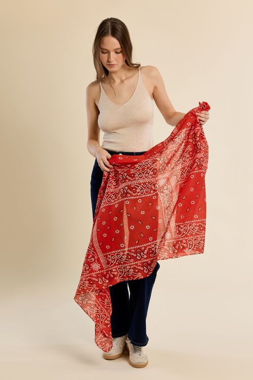 Pañuelo de mujer liso, estampado.