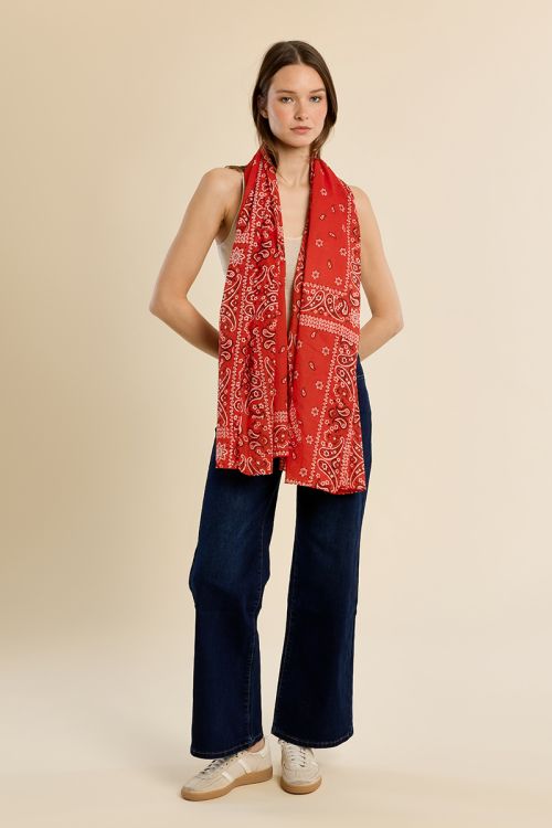 Pañuelo de mujer liso, estampado.