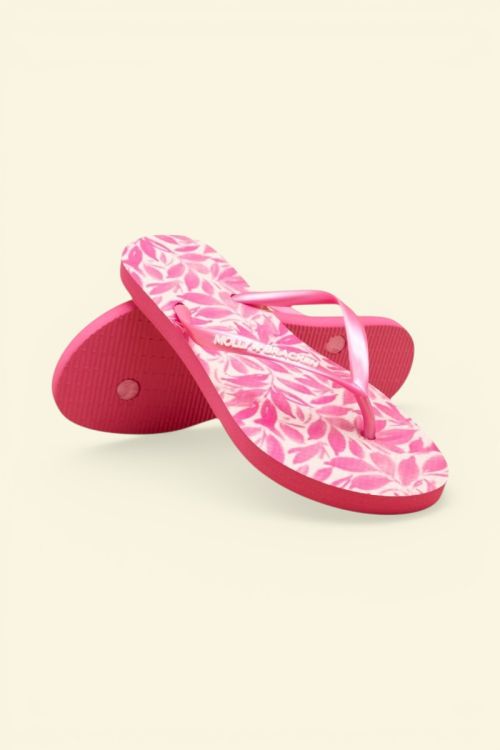 Chanclas de mujer de tiras finas, con estampado.
