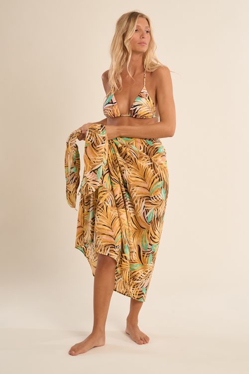 Pareo de mujer largo, con estampado.