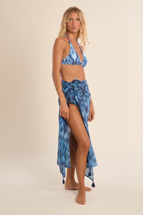 Pareo de mujer largo, con estampado.