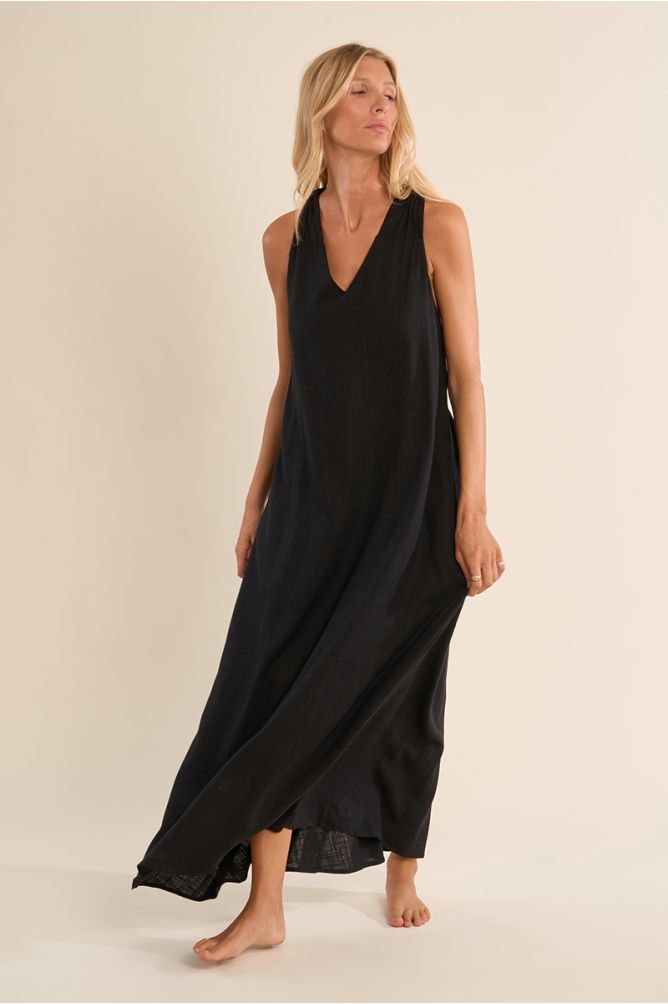 Long backless dress