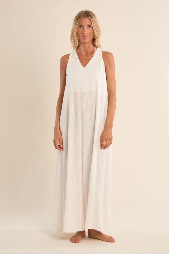 Long backless dress