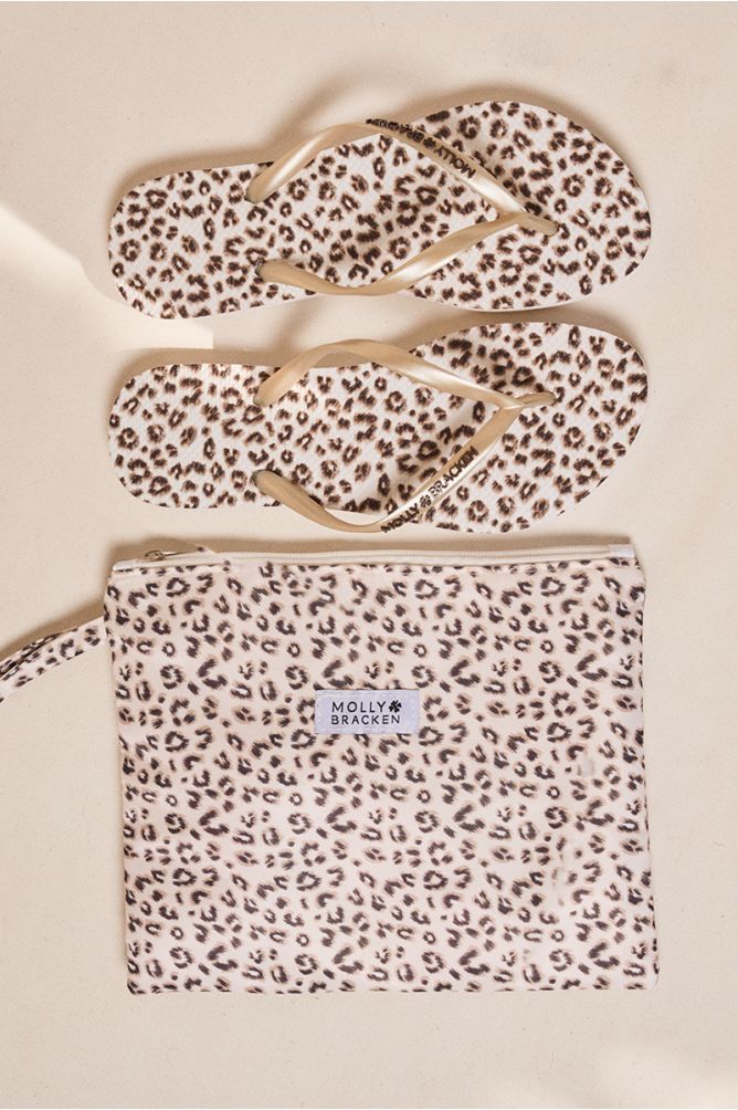 Chanclas de mujer de tiras finas, con estampado.
